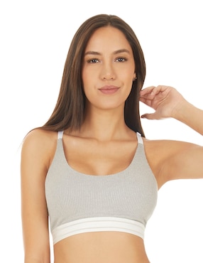 Top Skiny escote regular tirante cruzado