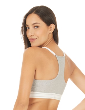 Top Skiny escote regular tirante cruzado