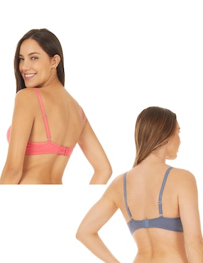 Set brassiere T-shirt bra skiny con copa para mujer