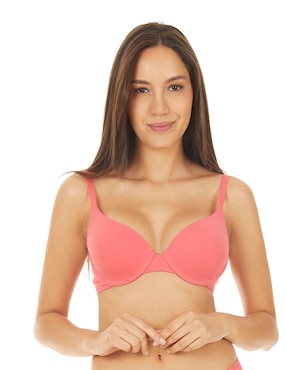 Set brassiere T-shirt bra skiny con copa para mujer