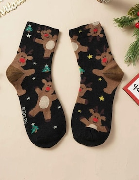 Set de calcetín navideño Muytu para mujer 4 pares