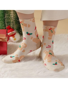 Set de calcetín navideño Muytu para mujer 4 pares