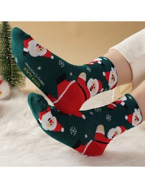 Set de calcetín navideño Muytu para mujer 4 pares