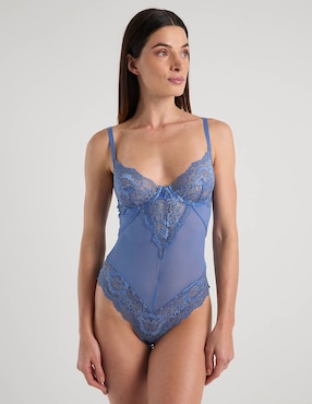 Body Bonne Vivante cuello V escote profundo para mujer