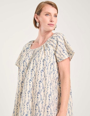 Camisón LIeb estampado floral de algodón