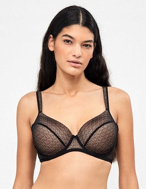 T-shirt bra Map con copa para mujer