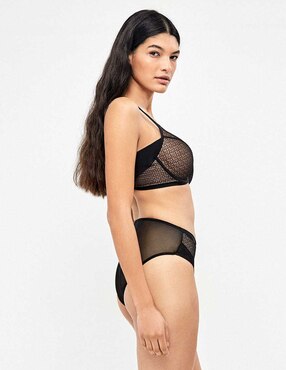 T-shirt bra Map con copa para mujer
