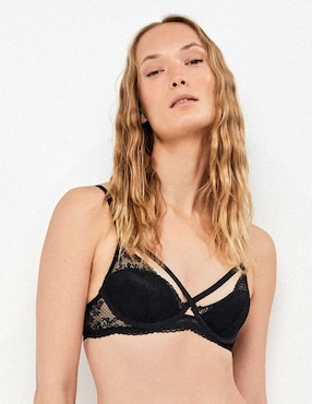 Brassiere balconette Map con copa para mujer