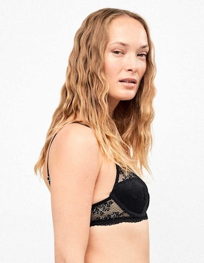 Brassiere balconette Map con copa para mujer