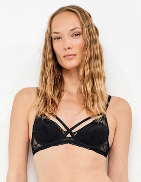 Brassiere balconette Map con copa para mujer