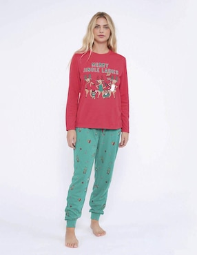 Conjunto pijama Muydemi Navideño para mujer