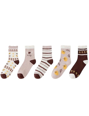Set de calcetín muytu de algodón para mujer 5 pares