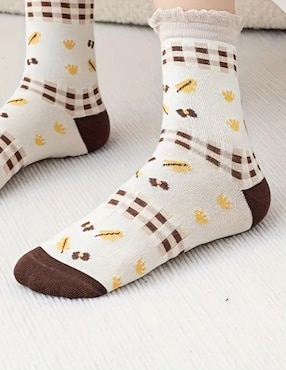 Set de calcetín muytu de algodón para mujer 5 pares