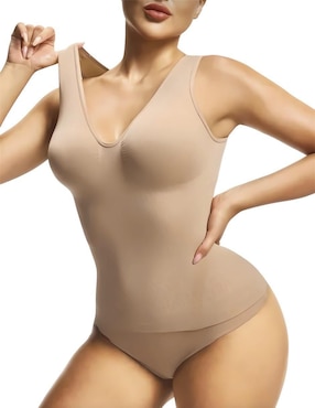 Camiseta tipo faja Shapely con compresión media para mujer