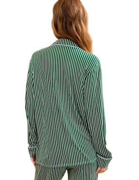 Playera pijama Aerie estampado a rayas para mujer