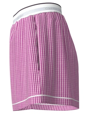 Pijama short Calvin Klein a rayas de algodón para mujer