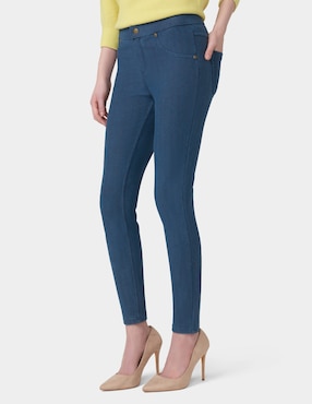 Legging Hue a la cintura con botón para mujer
