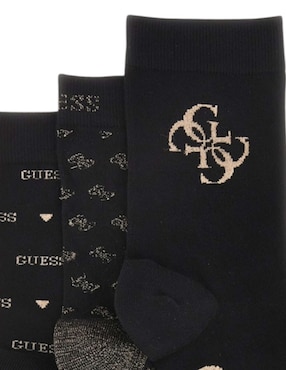 Set de calcetín Guess de algodón para mujer 3 pares