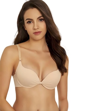 Brassiere corrector Hanna White media copa seamless para mujer