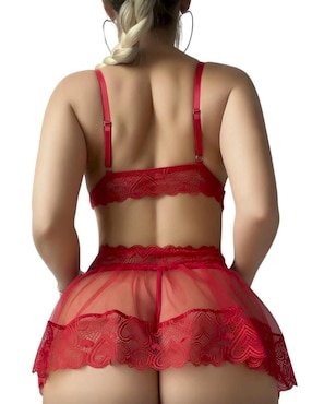 Set bra-panty-liguero Femica