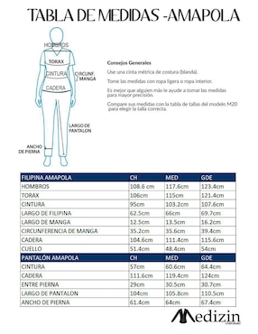 Uniforme Medizin Uniformes estilo recto para mujer