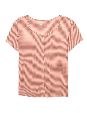 Playera pijama Aerie a rayas para mujer