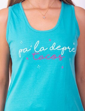 Pijama short Twins de algodón para mujer