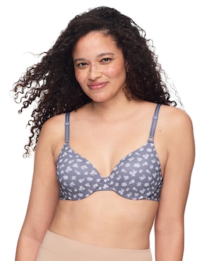 Brassiere demi Warner's copa preformada para mujer