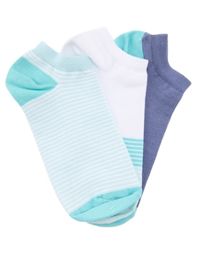 Tín Punto Blanco de algodón para mujer 3 pares