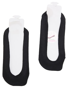 Protector de pie Punto Blanco de algodón para mujer 2 pares