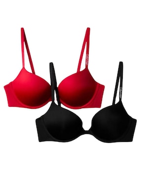 Set brassiere balconette Calvin Klein copa push up para mujer