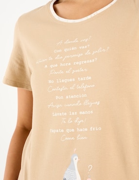 Conjunto pijama Mango y Merengue para mujer