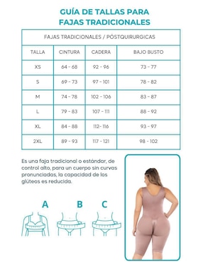 Faja postoperatoria Fajate con compresión media para mujer