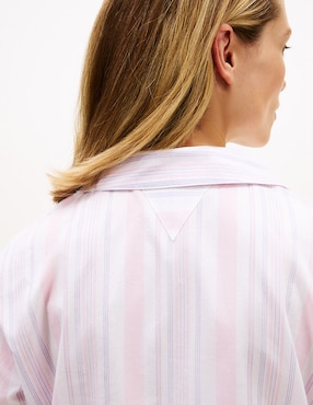 Camisón Tommy Hilfiger estampado a rayas de algodón