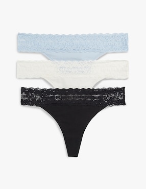 Set tanga Tommy Hilfiger de algodón para mujer