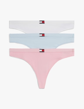 Set tanga Tommy Hilfiger de algodón para mujer