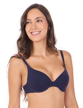 T-shirt bra skiny con copa para mujer