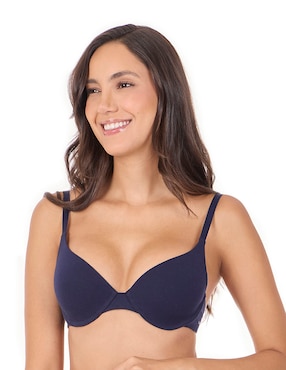 T-shirt bra skiny con copa para mujer