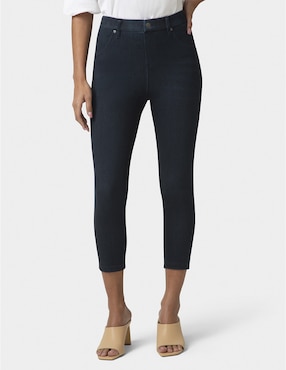 Legging Hue a la cintura alta con botón para mujer