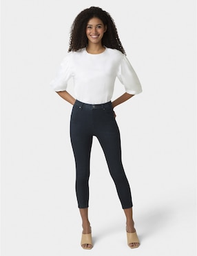 Legging Hue a la cintura alta con botón para mujer