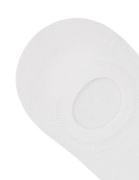 Protector de pie Punto Blanco de algodón para mujer