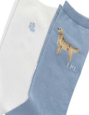 Set de calcetín Polo de algodón para mujer 2 pares
