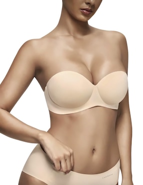 Brassiere strapless Shapely copa removible seamless para mujer