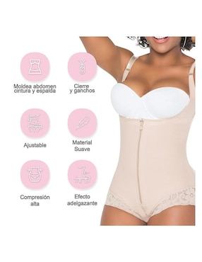 Faja colombiana Deppiani con compresión media para mujer