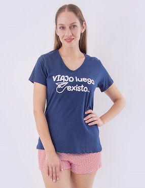 Conjunto Pijama Twins Para Mujer