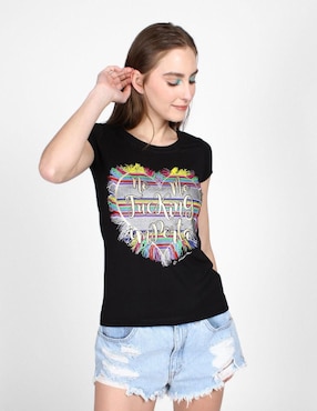 Playera Manga Corta Sr Xolotl Cuello Redondo Para Mujer