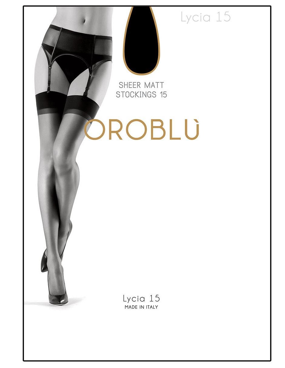MEDIAS OROBLU 1004 NYLON LIS, G, NEGRO