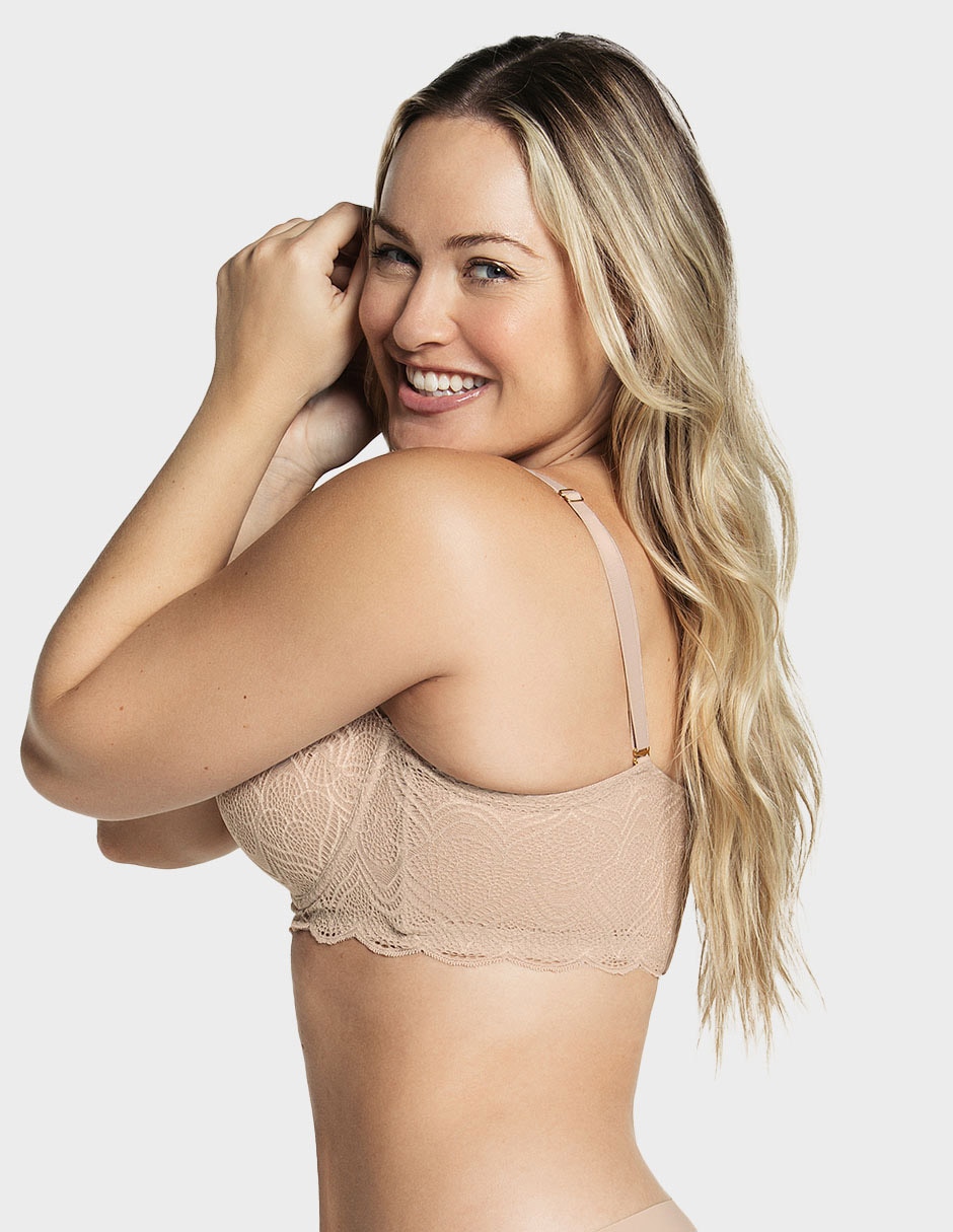 T-shirt bra copa balconette para mujer 2