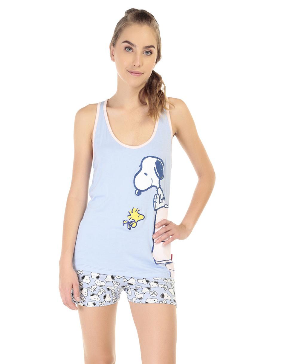 Conjunto pijama Snoopy algodón azul en Liverpool
