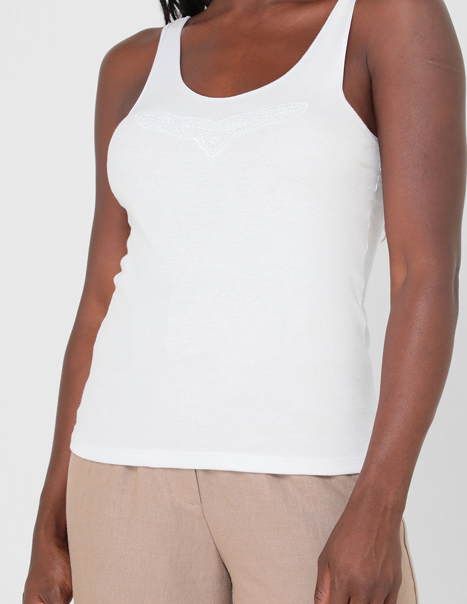 Camiseta cuello redondo de algodón 4